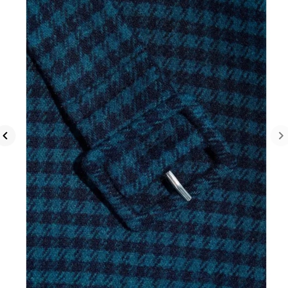 Felicity Belted Houndstooth Wool-Blend Felt Blazer Iris & Ink - Picture 4 of 7